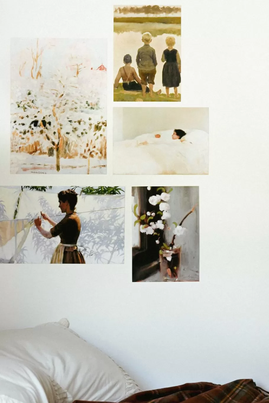 Women Lazybones Art Print Set - Apple Blossom