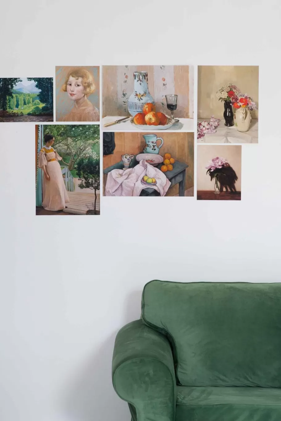 Women Lazybones Art Print Set - At The French Windows