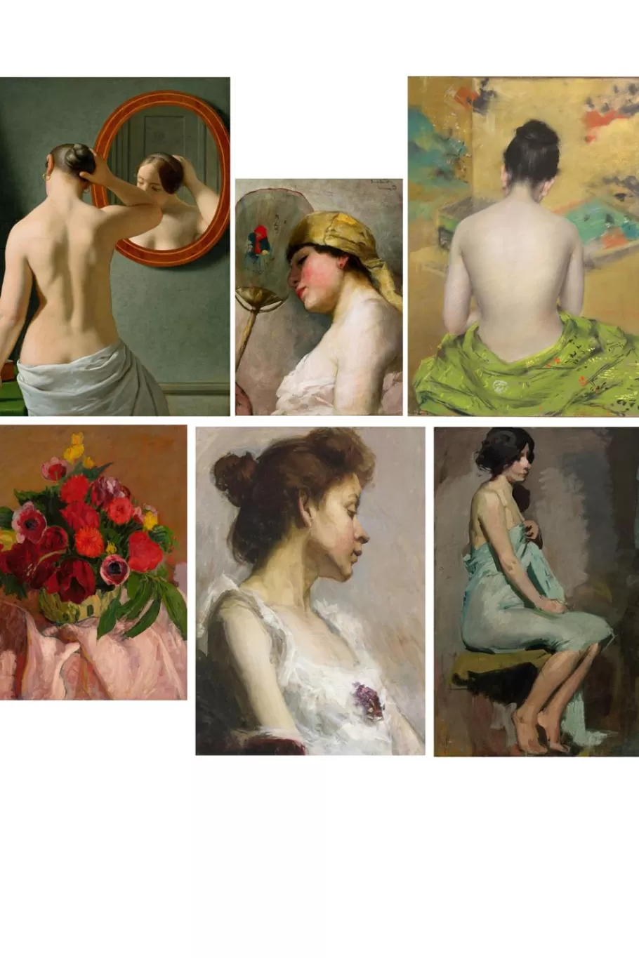 Women Lazybones Art Print Set - Femme