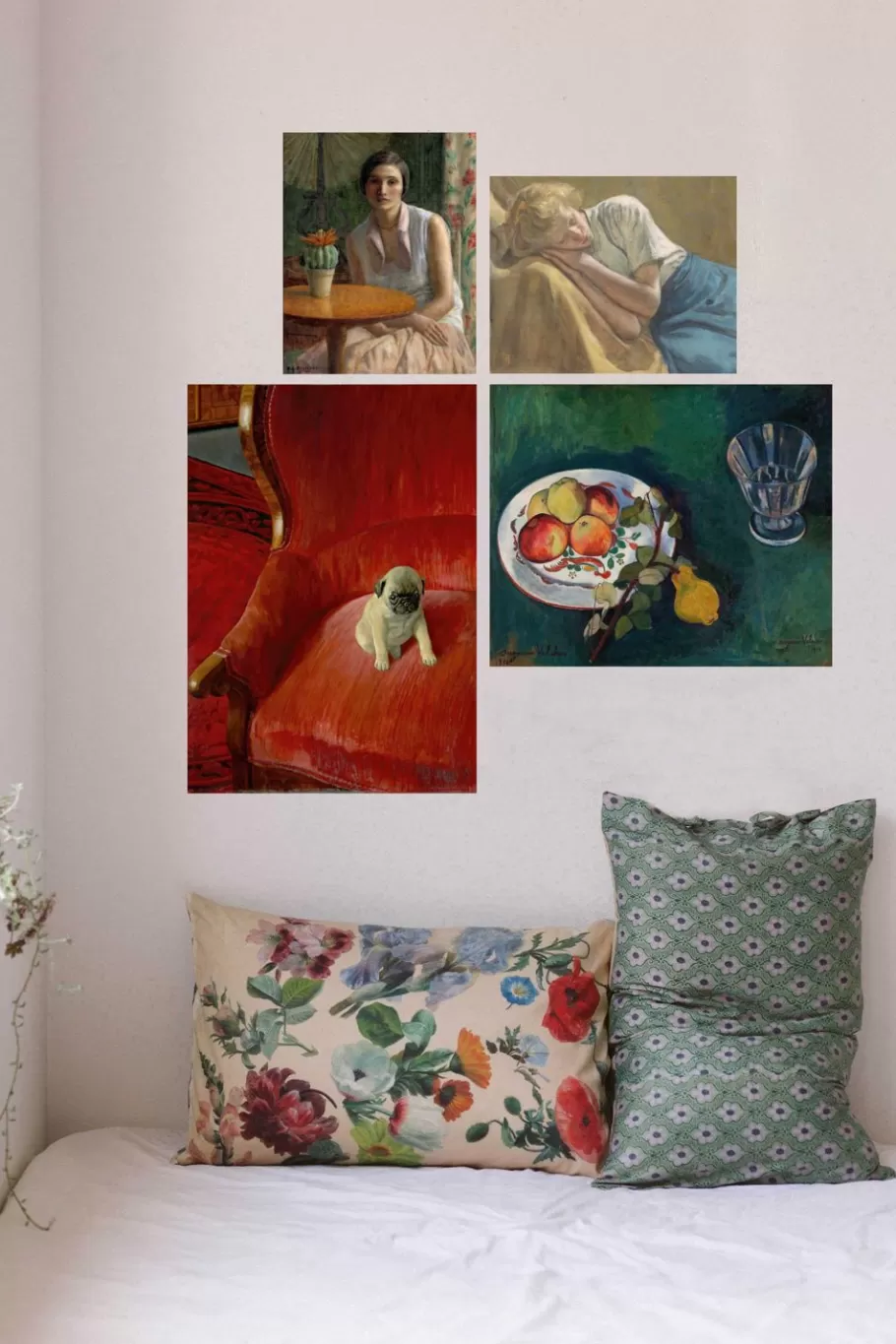 Women Lazybones Art Print Set - Siegfried