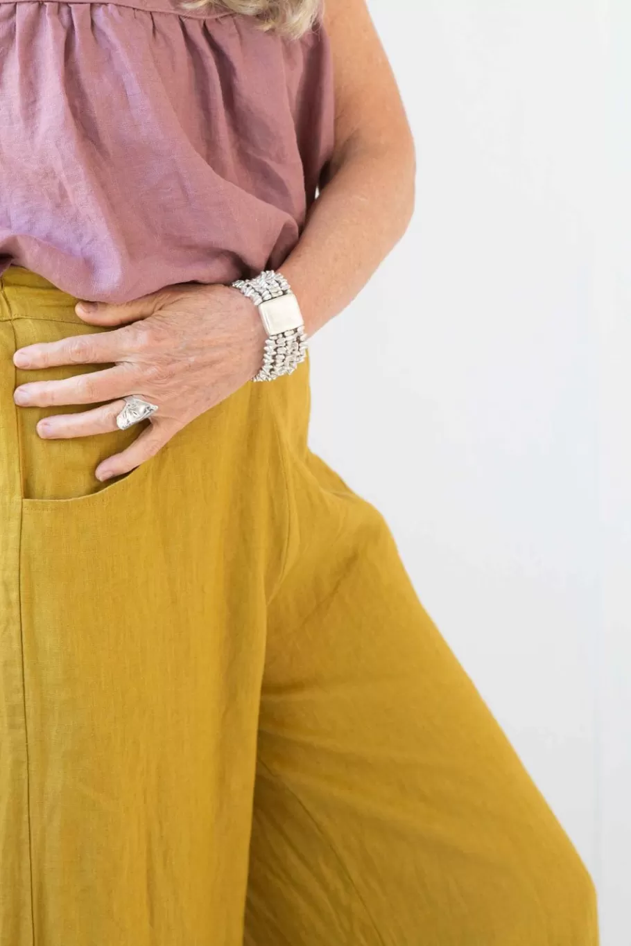 beaded_pewter_bracelet_2.webp Women Lazybones Beaded Pewter Bracelet