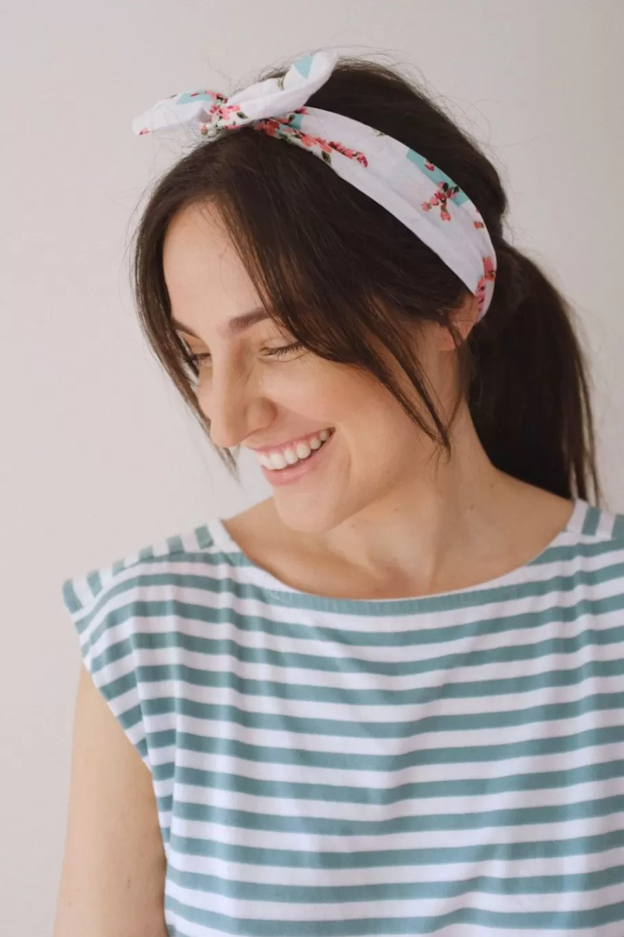 Women Lazybones Hair Wrap In Coral Bay