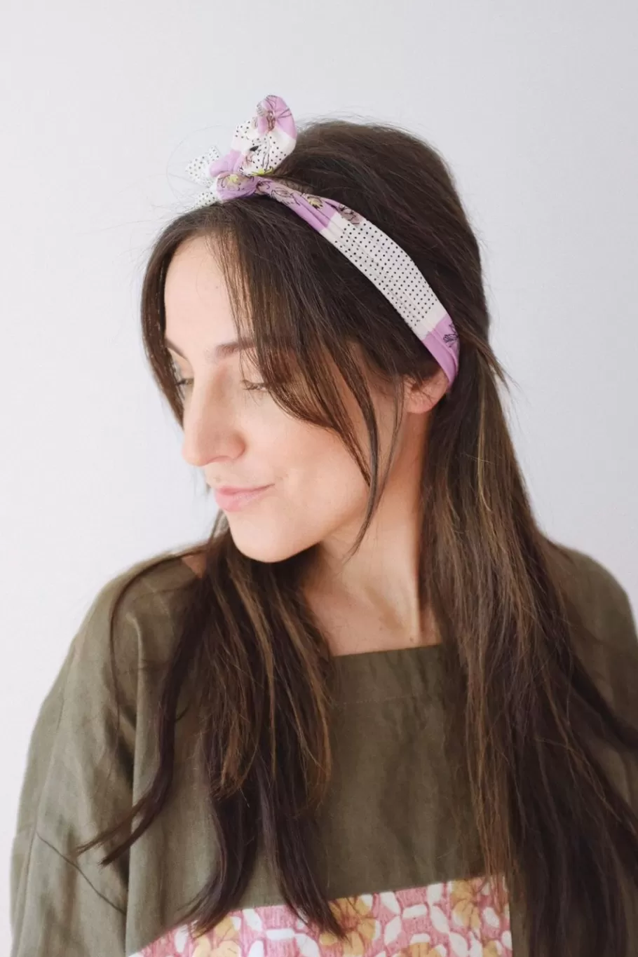 Women Lazybones Hair Wrap In Daphne