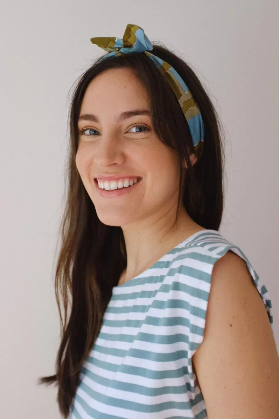 Women Lazybones Hair Wrap In Watercolour