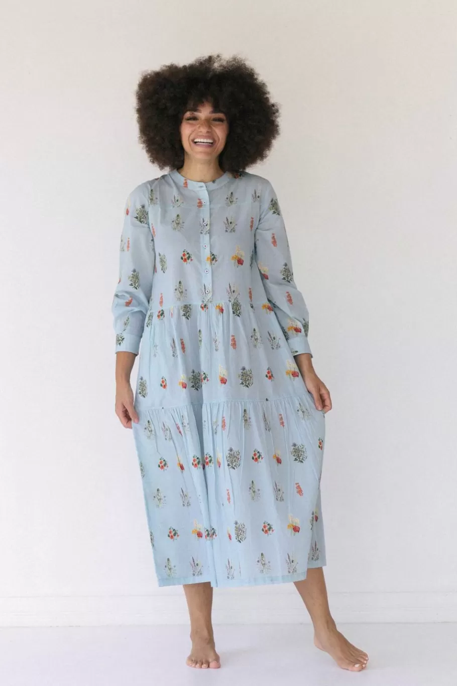 Women Lazybones Ingrid Dress Wildflowers *Organic Cotton