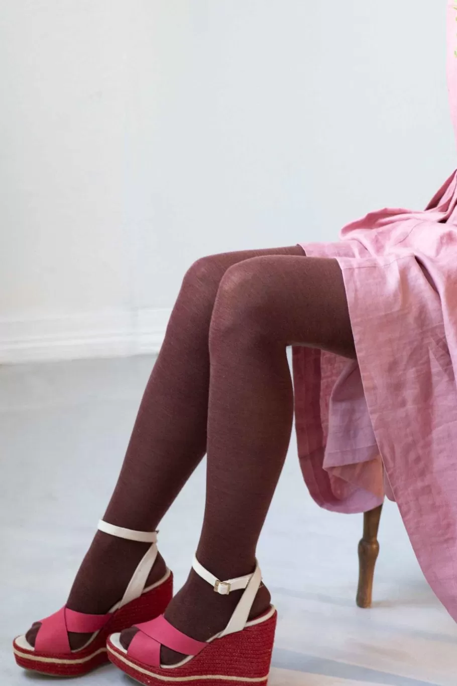 Women Lazybones Luxe Cacao Wool Tights