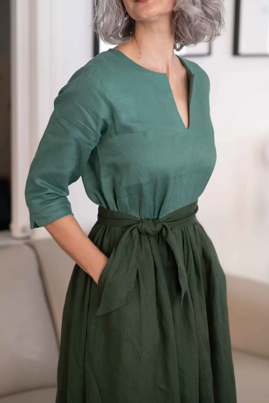 Women Lazybones Michaela Dress Evergreen