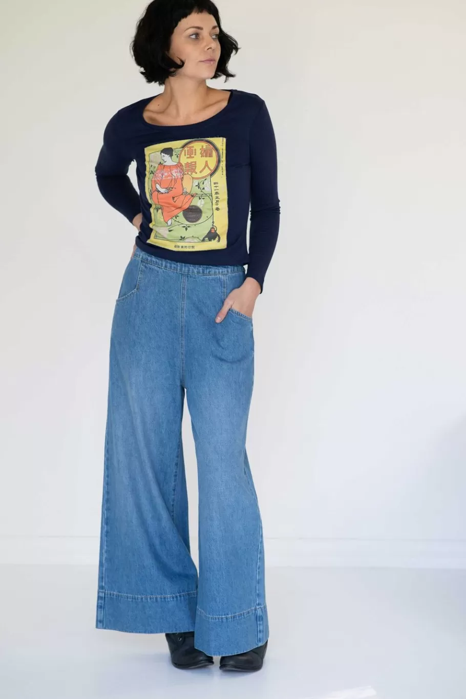 ollie_pant_in_denim_organic_cotton_2.webp Women Lazybones Ollie Pant In Denim *Organic Cotton