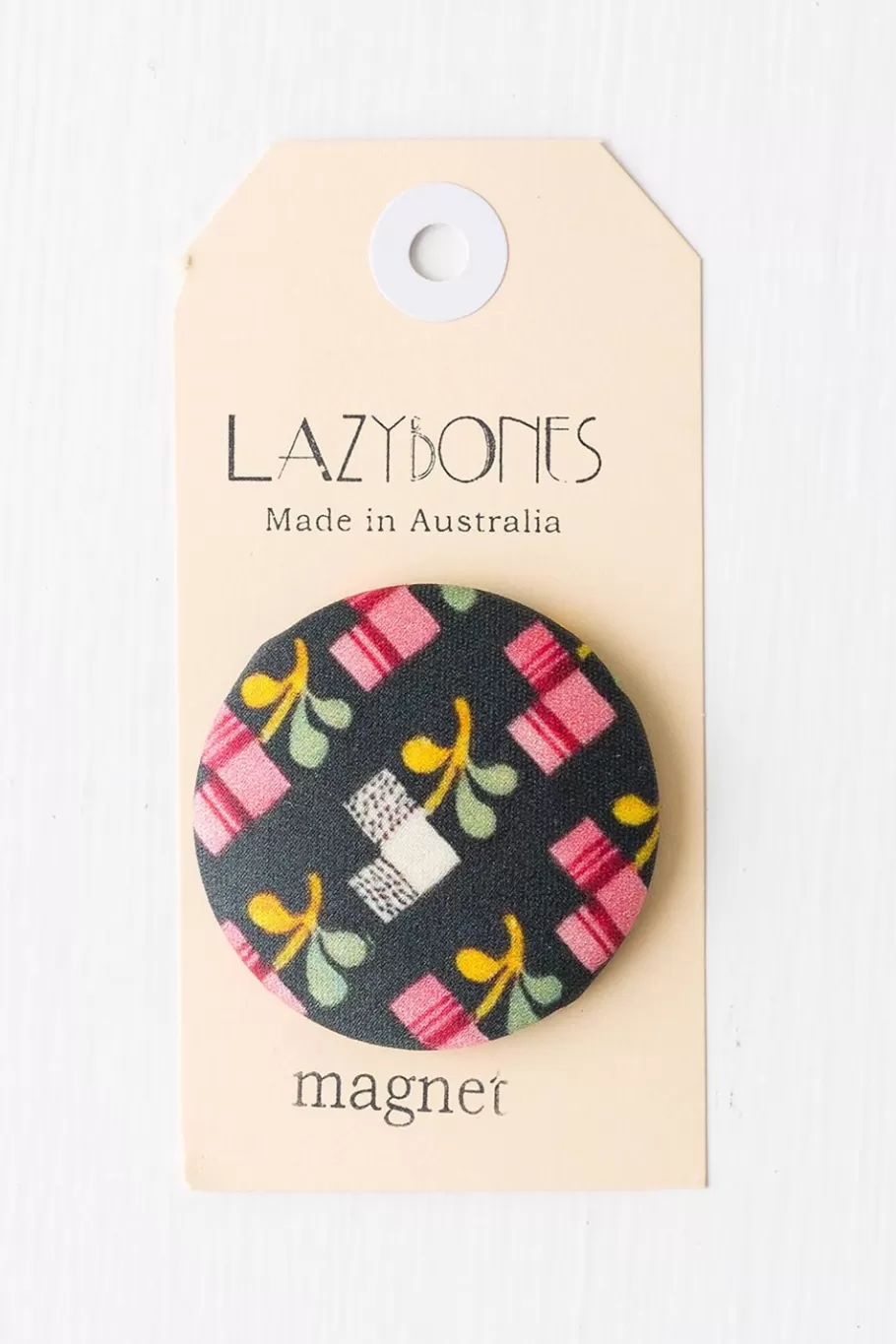 Women Lazybones Painted Floral Magnet