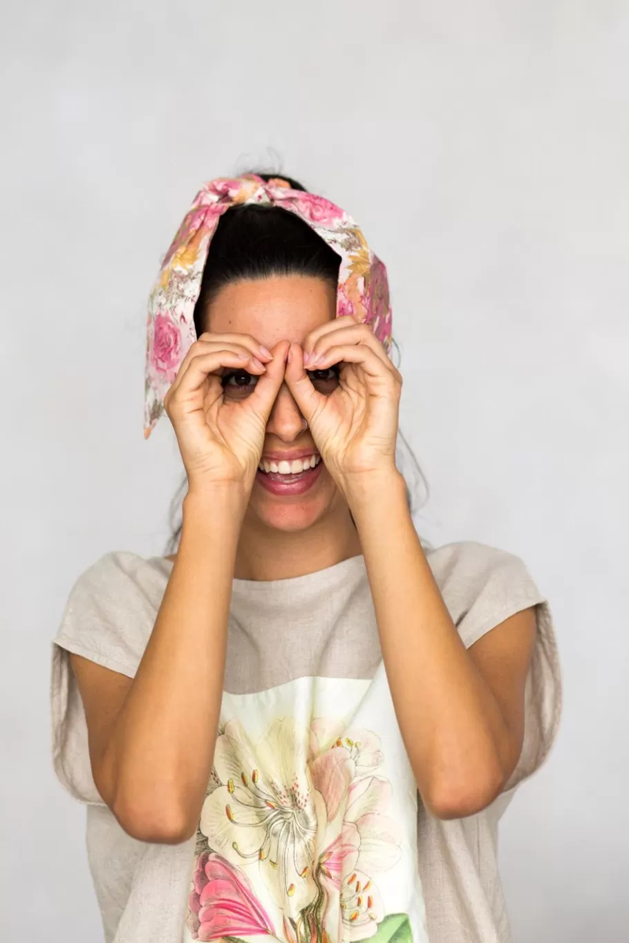 Women Lazybones Scrunchie With Scarf In Peony
