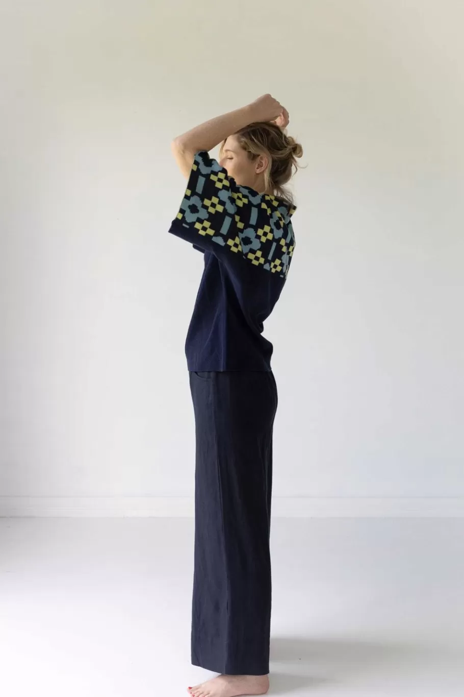 Women Lazybones Tamara Jumper In Bellis *Organic Cotton