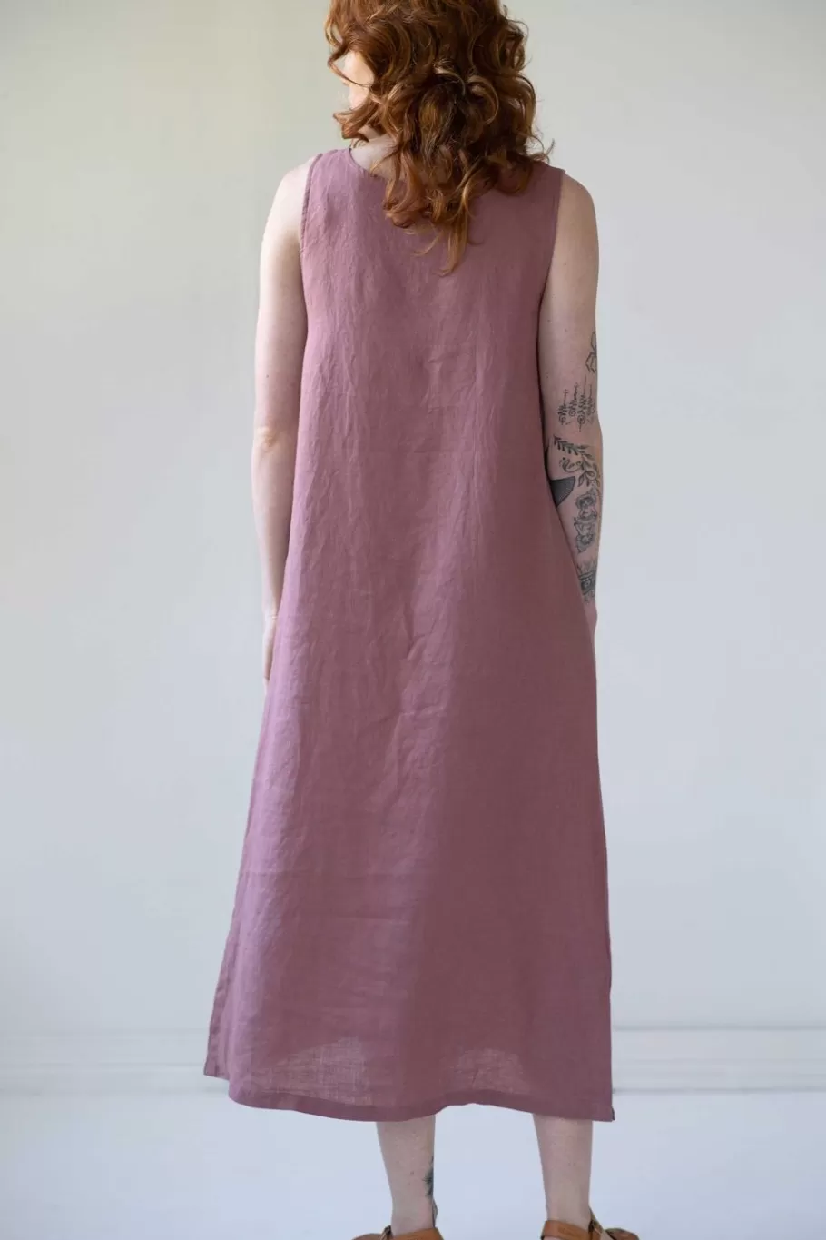 ziggy_dress_woodrose_3.webp Women Lazybones Ziggy Dress Woodrose