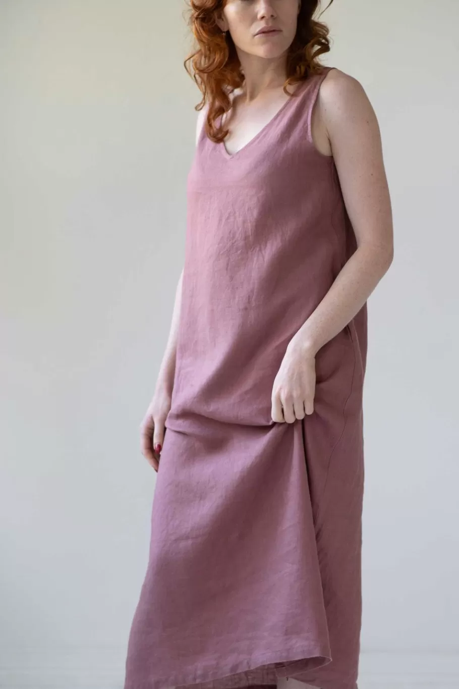 ziggy_dress_woodrose_4.webp Women Lazybones Ziggy Dress Woodrose